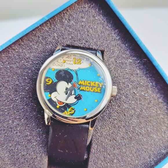 Disney Mickey Mouse Watch for Comic Book Blue Face NIT - Picture 2 of 8